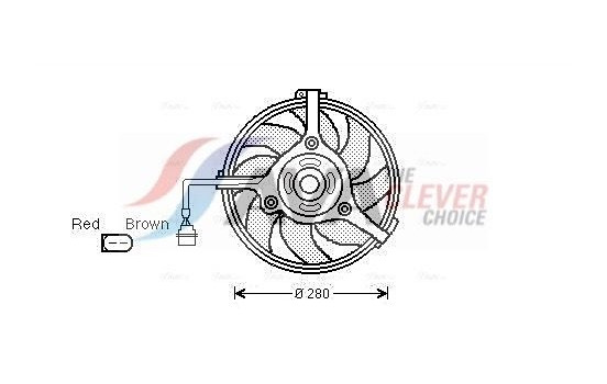 Fan, radiator AI7510 Ava Quality Cooling