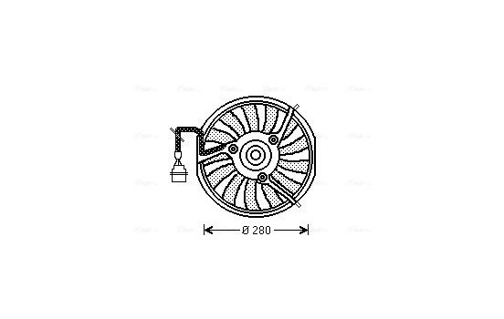 Fan, radiator AI7511 Ava Quality Cooling