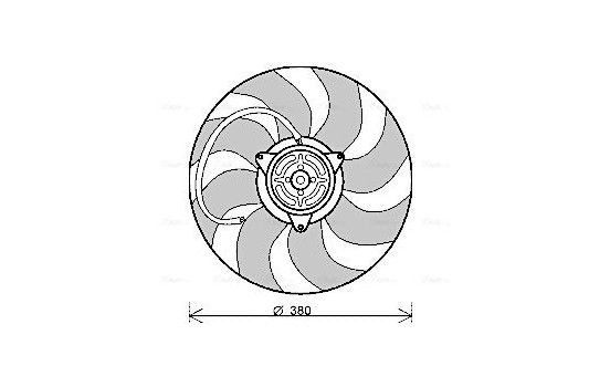 Fan, radiator AI7512 Ava Quality Cooling