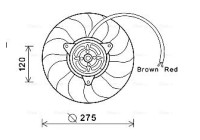 Fan, radiator AI7515 Ava Quality Cooling