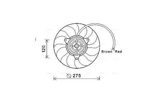 Fan, radiator AI7515 Ava Quality Cooling