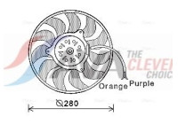 Fan, radiator AI7517 Ava Quality Cooling