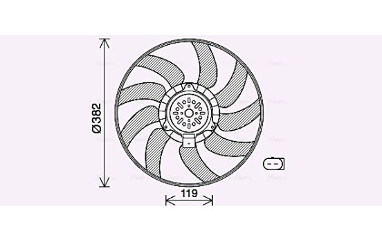 Fan, radiator AI7519 Ava Quality Cooling