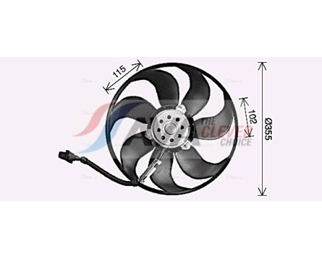 Fan, radiator Ai7521 Ava Quality Cooling, Image 2