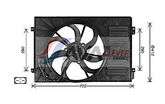 Fan, radiator AI7523 Ava Quality Cooling