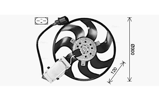 Fan, radiator AI7529 Ava Quality Cooling