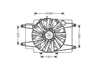 Fan, radiator AL7506 Ava Quality Cooling