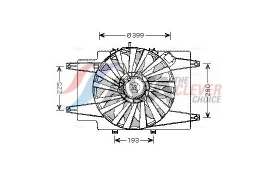 Fan, radiator AL7506 Ava Quality Cooling