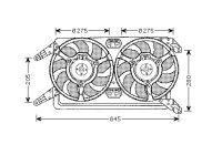 Fan, radiator AL7507 Ava Quality Cooling