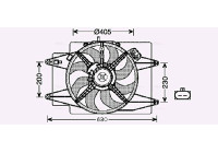 Fan, radiator AL7508 Ava Quality Cooling