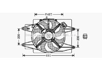 Fan, radiator AL7509 Ava Quality Cooling