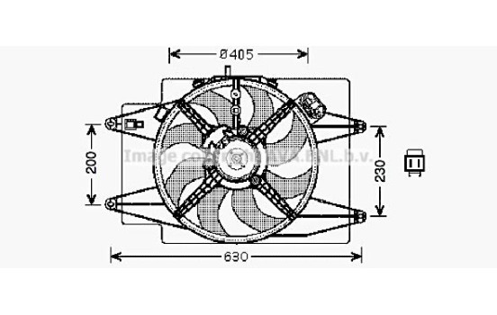 Fan, radiator AL7509 Ava Quality Cooling