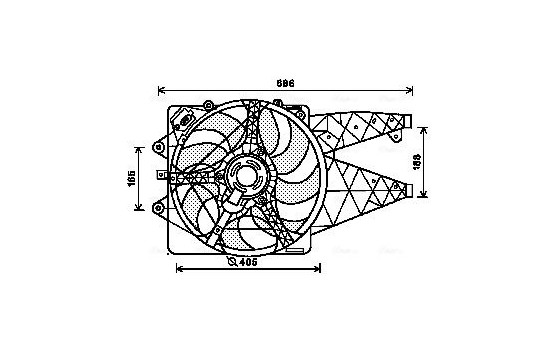 Fan, radiator AL7514 Ava Quality Cooling