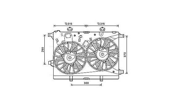 Fan, radiator AL7517 Ava Quality Cooling