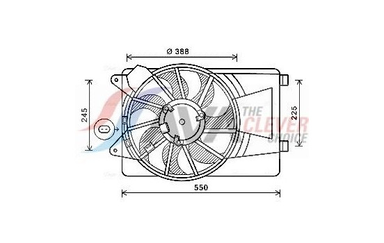Fan, radiator AL7519 Ava Quality Cooling