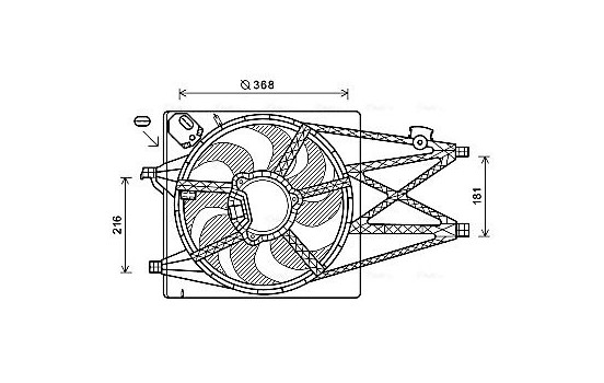 Fan, radiator AL7520 Ava Quality Cooling