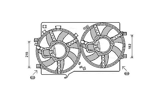 Fan, radiator AL7521 Ava Quality Cooling