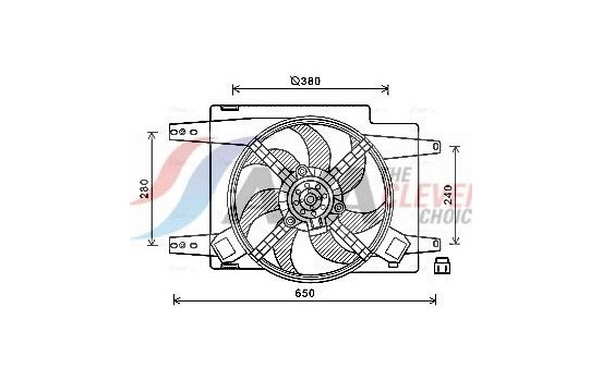 Fan, radiator AL7522 Ava Quality Cooling