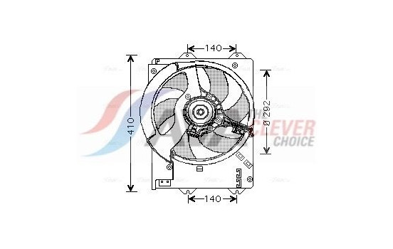Fan, radiator AU7501 Ava Quality Cooling