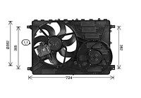 Fan, radiator AU7505 Ava Quality Cooling