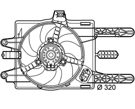 Fan, radiator BEHR *** PREMIUM LINE *** CFF 141 000P Mahle, Image 2