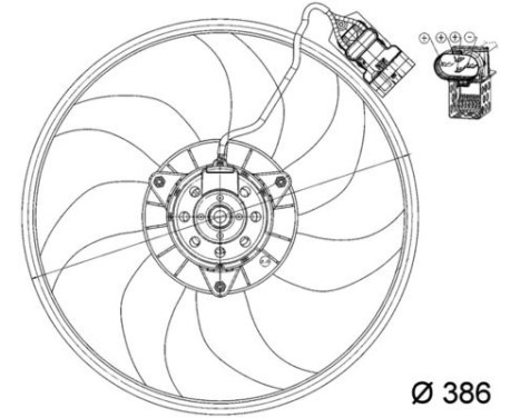 Fan, radiator BEHR *** PREMIUM LINE *** CFF 161 000P Mahle, Image 2