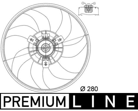 Fan, radiator BEHR *** PREMIUM LINE *** CFF 165 000P Mahle