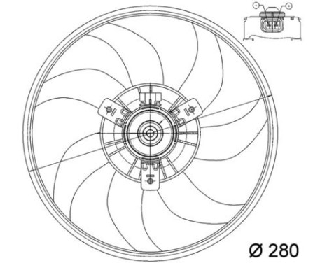 Fan, radiator BEHR *** PREMIUM LINE *** CFF 165 000P Mahle, Image 2