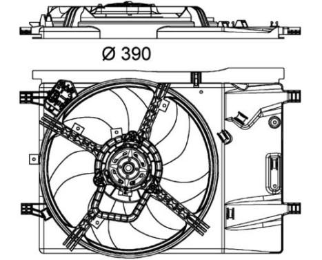 Fan, radiator BEHR *** PREMIUM LINE *** CFF 181 000P Mahle, Image 2