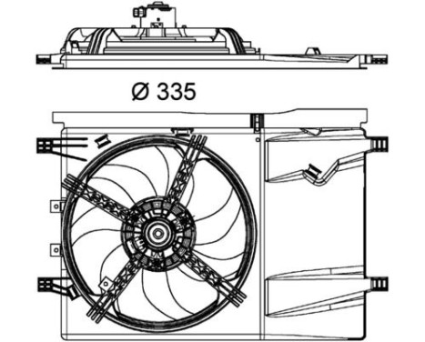 Fan, radiator BEHR *** PREMIUM LINE *** CFF 182 000P Mahle, Image 3