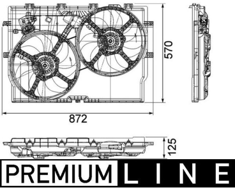 Fan, radiator BEHR *** PREMIUM LINE *** CFF 193 000P Mahle, Image 2