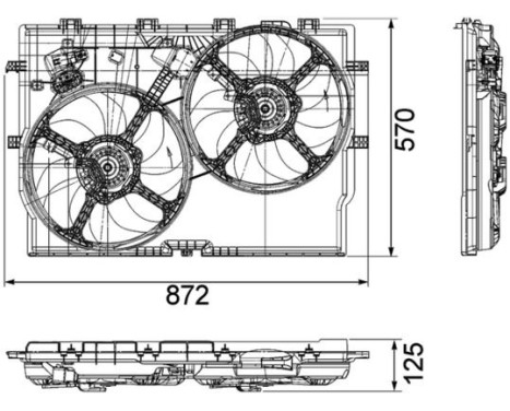 Fan, radiator BEHR *** PREMIUM LINE *** CFF 193 000P Mahle, Image 3