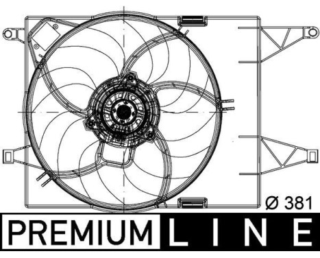 Fan, radiator BEHR *** PREMIUM LINE *** CFF 202 000P Mahle