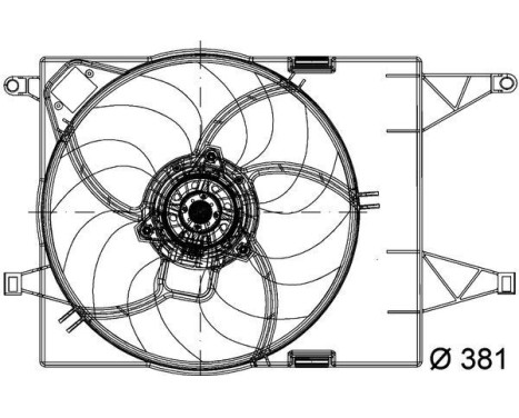 Fan, radiator BEHR *** PREMIUM LINE *** CFF 202 000P Mahle, Image 2