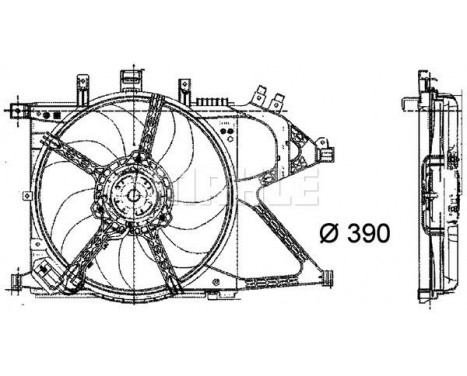 Fan, radiator BEHR *** PREMIUM LINE *** CFF 21 000P Mahle, Image 2