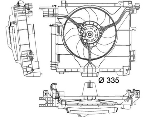 Fan, radiator BEHR *** PREMIUM LINE *** CFF 211 000P Mahle, Image 3