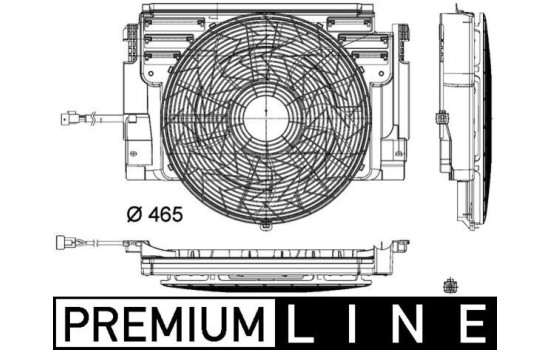 Fan, radiator BEHR *** PREMIUM LINE *** CFF 348 000P Mahle