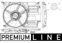 Fan, radiator BEHR *** PREMIUM LINE *** CFF 402 000P Mahle