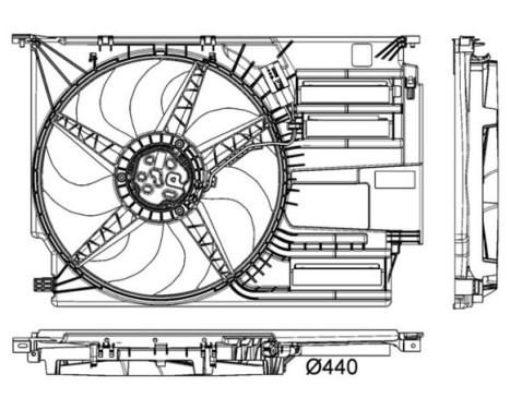 Fan, radiator BEHR *** PREMIUM LINE *** CFF 403 000P Mahle, Image 2