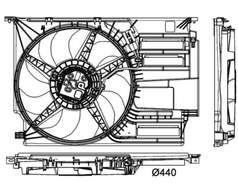 Fan, radiator BEHR *** PREMIUM LINE *** CFF 405 000P Mahle, Image 2