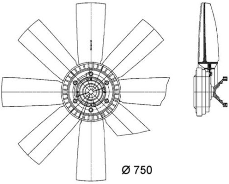 Fan, radiator BEHR *** PREMIUM LINE *** CFF 429 000P Mahle, Image 2