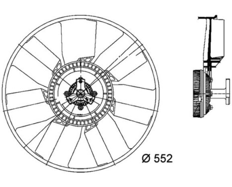 Fan, radiator BEHR *** PREMIUM LINE *** CFF 459 000P Mahle, Image 3