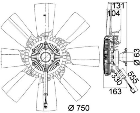 Fan, radiator BEHR *** PREMIUM LINE *** CFF 473 000P Mahle, Image 2