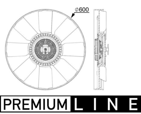 Fan, radiator BEHR *** PREMIUM LINE *** CFF 519 000P Mahle