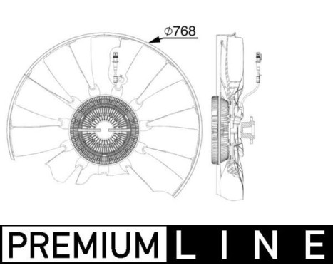 Fan, radiator BEHR *** PREMIUM LINE *** CFF 527 000P Mahle