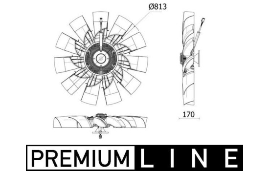 Fan, radiator BEHR *** PREMIUM LINE *** CFF 540 000P Mahle