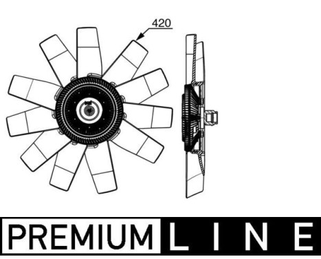 Fan, radiator BEHR *** PREMIUM LINE ***