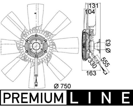 Fan, radiator BEHR *** PREMIUM LINE ***