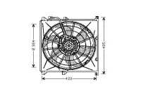Fan, radiator BW7503 Ava Quality Cooling