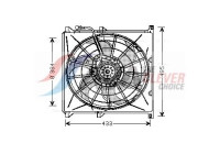 Fan, radiator BW7503 Ava Quality Cooling